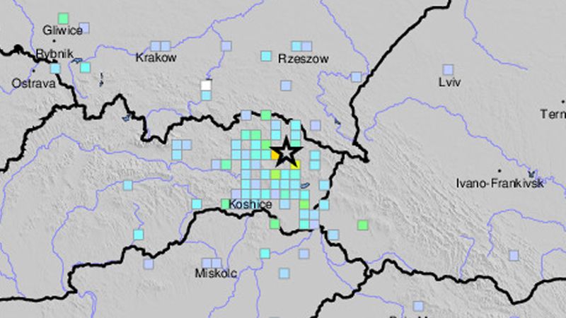 Zemětřesení na Slovensku. Naměřili pátý stupeň Richterovy stupnice